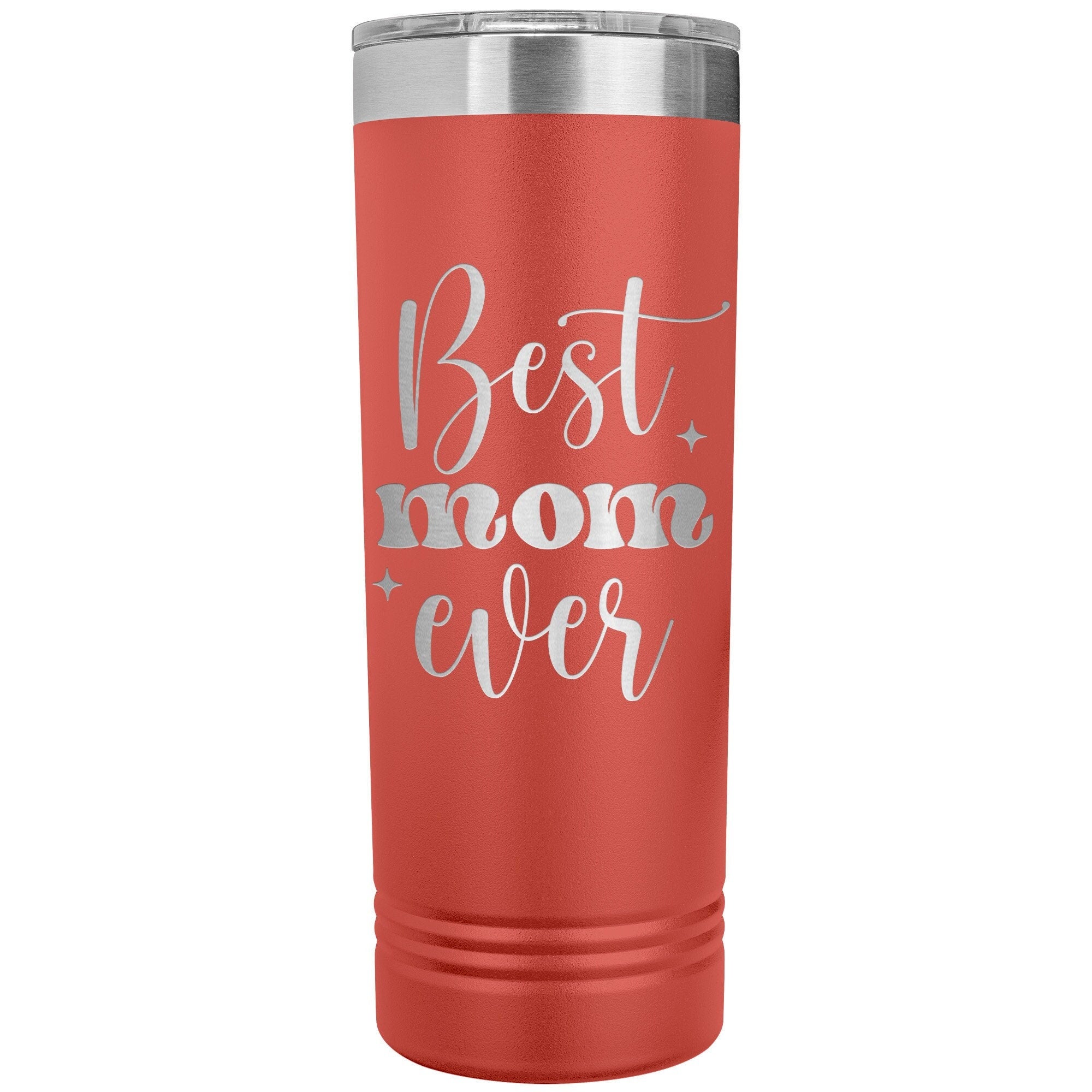 Best MOM Ever Tumbler Skinny tall 22oz Tumbler Gift For Mom Laser Etched Coffee Tumbler Birthday Gift For Mom Skinny Tumbler With Lid