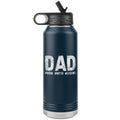 Best Dad Ever Water Bottle, Dad Travel Tumbler, Father's Day Gift for Grandpa, Grandpa Coffee Tumbler, Laser Etched Grandpa Tumbler Gift