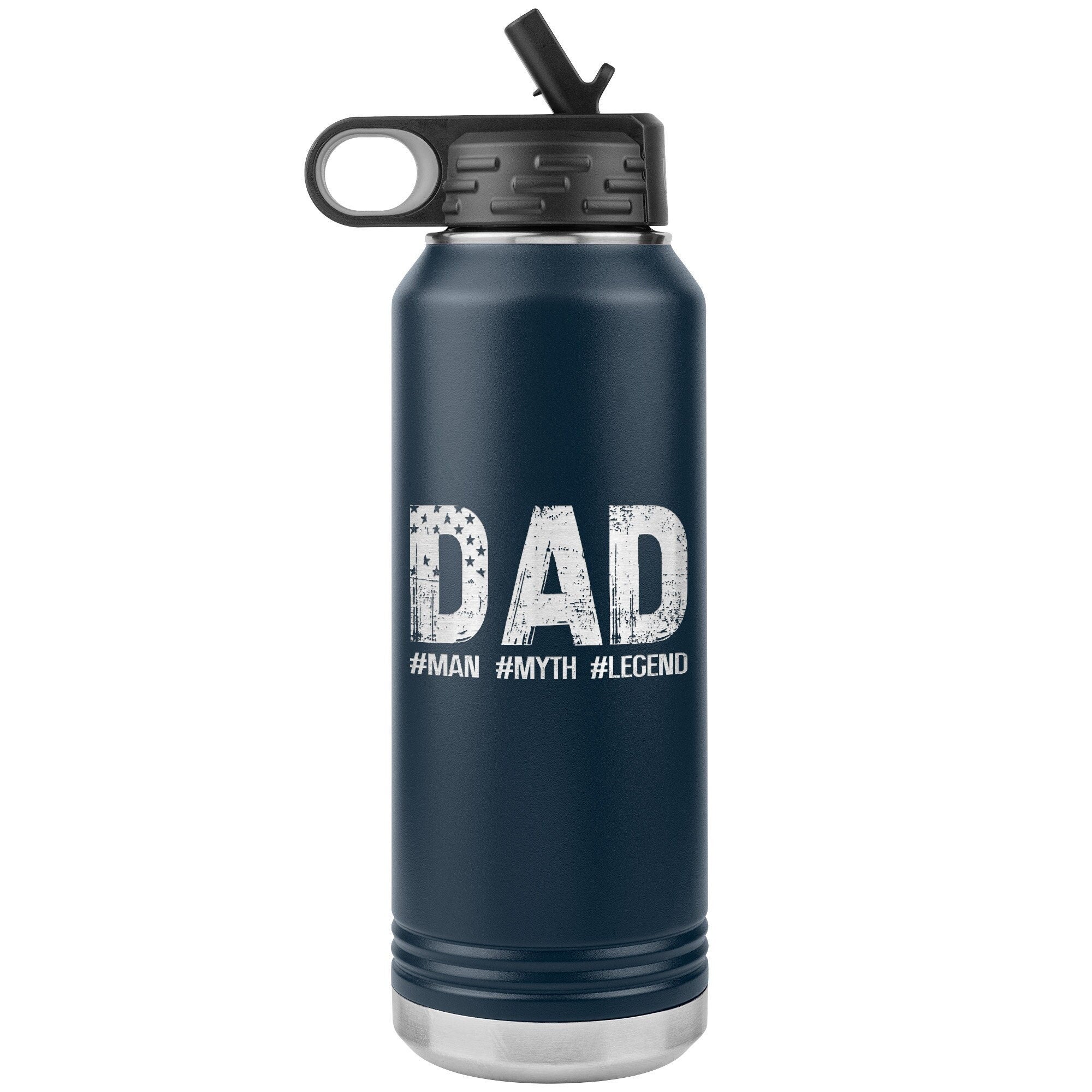 Best Dad Ever Water Bottle, Dad Travel Tumbler, Father's Day Gift for Grandpa, Grandpa Coffee Tumbler, Laser Etched Grandpa Tumbler Gift